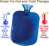 Carex Hot Water Bottle With Cover, Rubber - Heat and Cold Therapy for Pain Relief