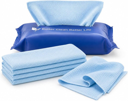 MaoLtd Disposable Dish Cloths, 20 Pack Microfiber Cleaning Cloths, Lint-Free Cleaning Towels for
