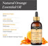 Avatra Orange Essential Oil for Diffuser, Skin, & Aromatherapy | Natural & Undiluted | Cleaning, DIY, Soap & Candle Making | Premium Grade with Glass Dropper- 3.38 Fl Oz