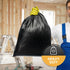PAMI Heavy-Duty Contractor Bags, 42 Gallon, Pack of 20, Large Black Trash Bags