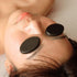 Pack Set 8-Piece Master Massage Toes Basalt Hot Stone Beauty Facial Stones Skin Care Heating Tools - Natural Black