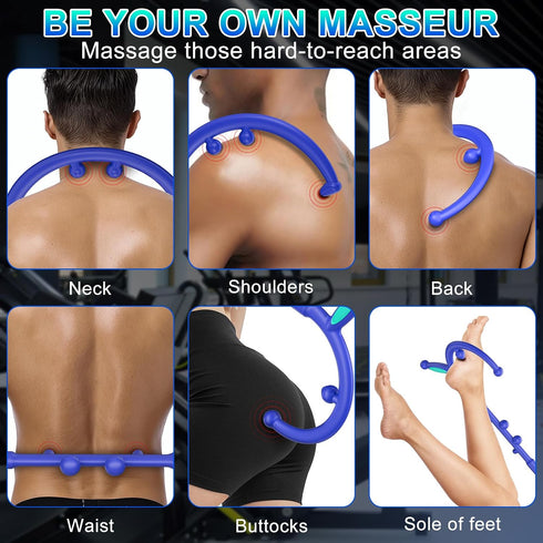 KEINE MARKE Trigger Point Massage Tool, Back Massage Tool, Pressure Point Massage Tool, Handheld Back, Neck, Shoulder
