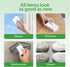 Pack (100) Magic Sponge Erasers, Water-Activated Cleaning Pads Sponge Mop, Bulk Multi-Purpose Melamine Foam Cleaner