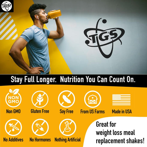Whey Protein Powder, Unflavored, Unsweetened, Keto Friendly, 2lb, Low Carb, Low Calorie, No Soy, Made in USA