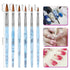 TOROKOM 19Pcs Nail Art Brushes Set, Nail Art Tool for Acrylic Application, Includes Dotting Pens and Gel Brush