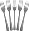 Disposable Silver Plastic Forks, 100 Pcs Heavy Duty Silver Plastic Cutlery, Exquisite Disposable Flatware