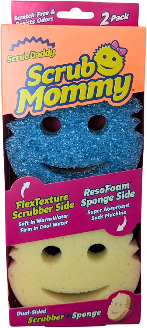 Scrub Daddy Scrub Mommy Cleaning Sponges - Dual Sided Non Scratch Sponge