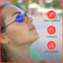 Super Sunnies UV Eye Protection Eyeshields, Tanning Bed Goggles, Red Light Therapy Glasses w/Strap, 12 Pack