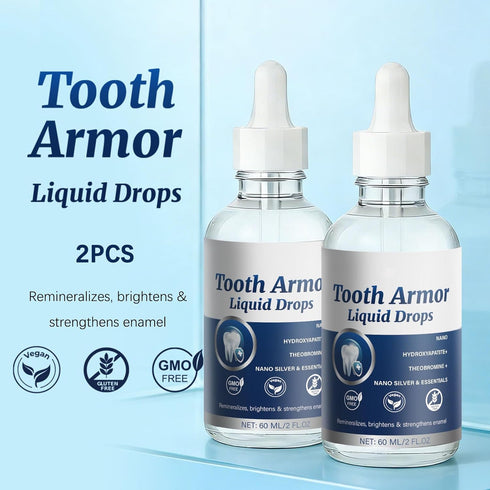 WOJJ 60ml (2) Enamel Support Liquid Drops: Daily Oral Care Solution with Transparent Formula to Support Tooth and Gum