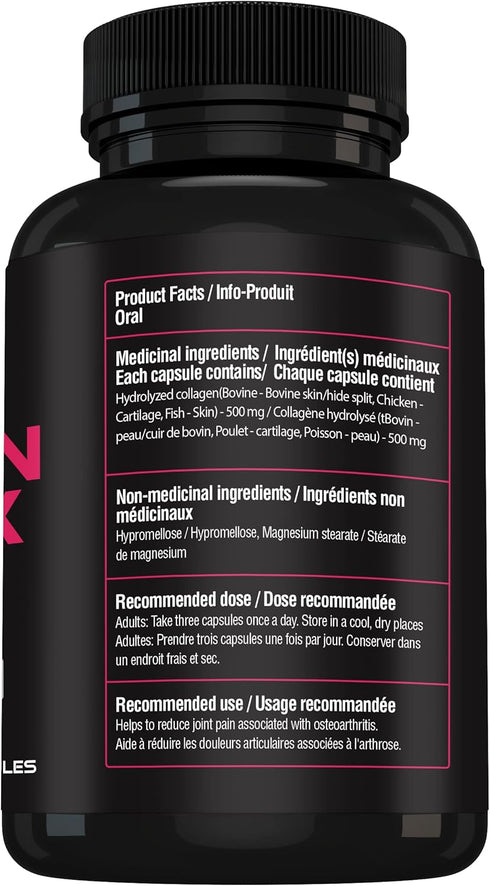 ORPHIC NUTRITION Collagen Peptides Capsules for Women, 1800mg Multi Collagen Pills, 90 Caps