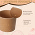 100 Pieces Ice Cream Cups - Paper Disposable Sundae Bowls, Kraft Paper Hot Cold Soup Snack Yogurt Dessert Small Cups