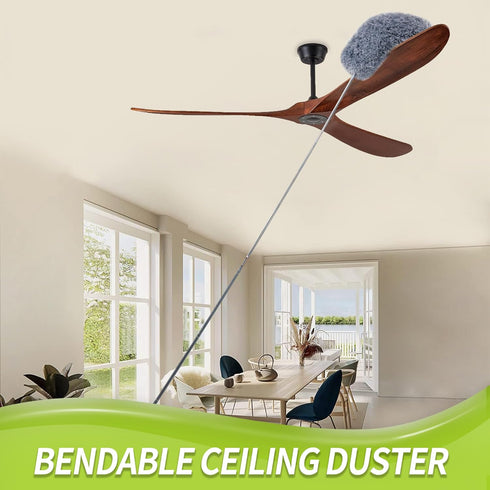 Cobweb Duster with Extension Pole, Spider Web Brush & Ceiling Duster Kit for Cleaning, 100" Microfiber Feather Duster