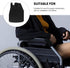 1 UPKOCH Wheelchair Footplates Pair Heavy Duty Plastic Foot Rest Replacement Pedals Black for Patient Mobility