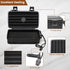 Flauno Travel Cigar Humidor Case, Portable Box with Humidifier Disc & Cutter, Waterproof and Airtight for 10 Cigars