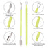 YINYIN Professional Cuticle Trimmer with Pusher and Cutter, Stainless Steel Clippers for Fingernails