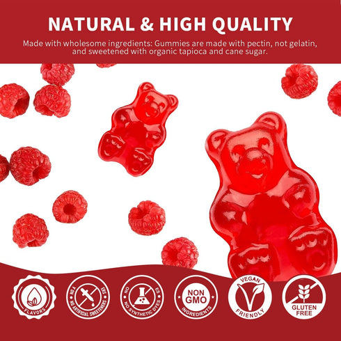 Magnesium Glycinate 400mg, Citrate 200mg, Malate 200mg, Triple Magnesium Complex with Potassium, 120 Gummies