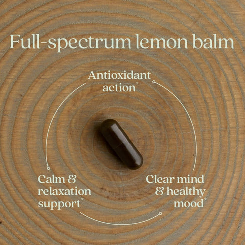 New Chapter Lemon Balm Force, Supercritical Lemon Balm for Mood & Immune Support, 30 ct Vegetarian Capsules