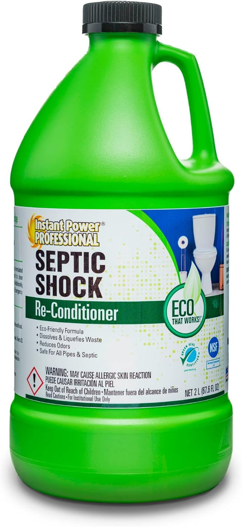 Instant Power Professional Septic Shock Re-Conditioner, 67.6 Fl. Oz, Septic Tank System Treatment