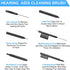 7 Pieces Hearing Aid Cleaning Tools Hearing Aid Amplifier Cleaning Brush and Magnet, Hear Aid Cleaning Kit with Velvet Bag by Mudder