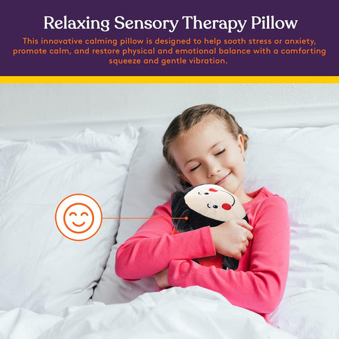Special Supplies Ladybug Sensory Vibrating Pillow, Pressure Activated for Kids and Adults, Plush Minky Soft