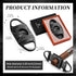 CIGARLOONG Black Engraved Stainless Steel Cigar Cutter with Double Blades