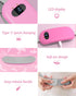 Portable Heating Pad for Cramps, Cordless Electric Fast Heating Pad for Back Pain Relief, 6 Heat & Massage Modes