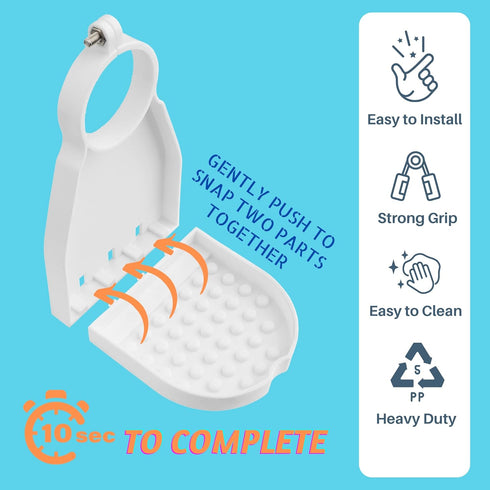 Besuerte Laundry Soap Catcher Tray, 2 Pack, White, Detergent Dispenser and Drip Tray for Laundry Room