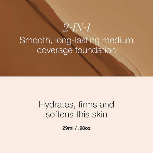 RMS Beauty ReEvolve Natural Finish Foundation - Refillable Liquid Foundation Face Makeup, Skin Tint Pump