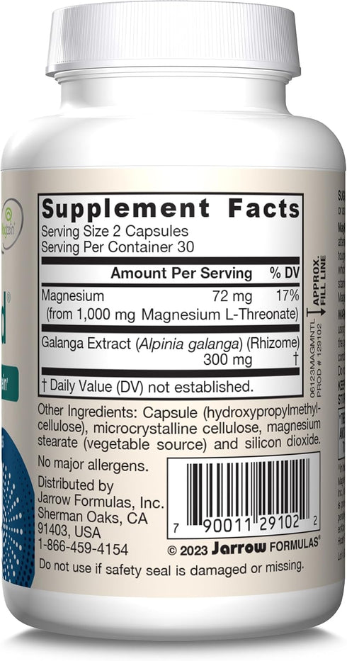 Jarrow Formulas MagMind Productivity with Magtein 1g and enXtra 300 mg, Dietary Supplement for Cognition Support (60
