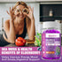 Sea Moss Gummies & Elderberry - Vitamin C + Zinc – Immune & Thyroid Support Gummy Bears for Kids & Adults - 120 Gummies