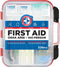 Be Smart Get Prepared First Aid Kit Hard Red Case, 326 Pieces for Office, Home, Car, School, Emergency