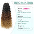 LIYATE Boho Box Braids Crochet Hair for Women - 18 Inch 7 Packs with Curly Ends