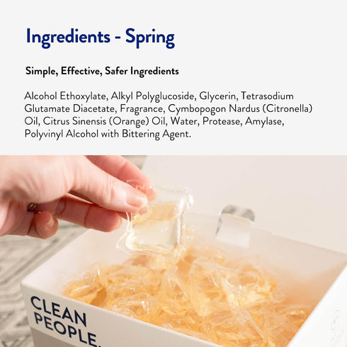 Packaging, 32 Pack The Clean People Laundry Detergent Pods - Hypoallergenic Laundry Pods - Ultra Concentrated