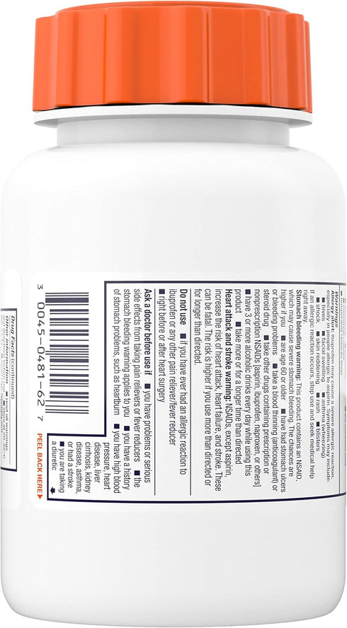 Motrin IB Ibuprofen 200mg Tablets, Pain Reliever & Fever Reducer, 225 Ct