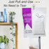 72 Count Small Drawstring Trash Bags, 2 to 2.6 Gallon Garbage Bags
