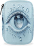 Skerhhux Abstract Art Eyes Pill Case Travel Pill Organizer Weekly 7 Day Portable