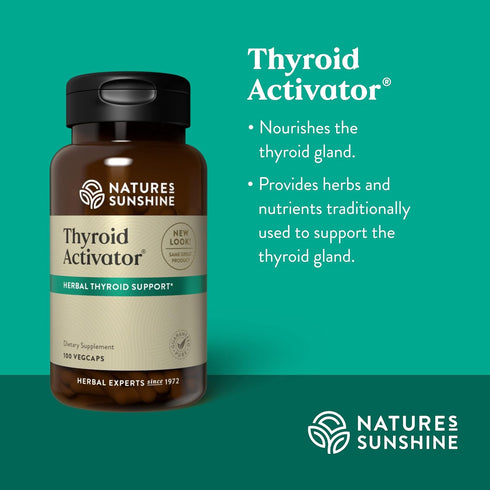 Nature's Sunshine Thyroid Activator, 100 Capsules
