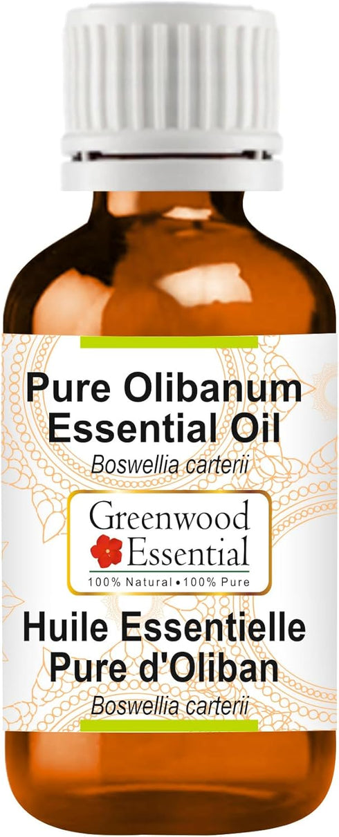 Pure Olibanum Essential Oil (Boswellia carterii) Steam Distilled 15ml (0.50 oz)