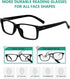 Eyekepper Vintage Reading Glasses for Men - 5 Pack with Spring Hinges Classic Readers
