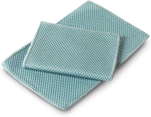 Microfiber Jersey Scrubber Cleaning Cloth, 10 Pack, Lint Free Micro Fiber Cloths for House Cleaning Supplies