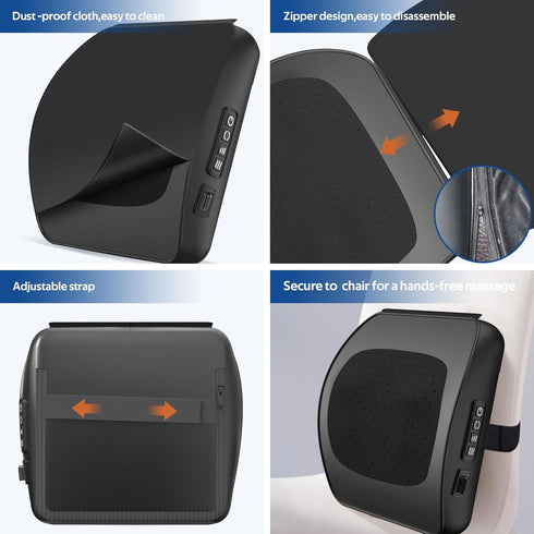 Back Massager with Heat, Shiatsu Deep Tissue Electric Massage Pillow for Back, Neck, Shoulders, Legs, Foot, Body Muscle