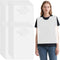 Ngdhkd 100 Pcs Disposable Adult Bibs 15 x 23.6 Inch Plastic White Disposable