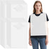 Ngdhkd 100 Pcs Disposable Adult Bibs 15 x 23.6 Inch Plastic White Disposable