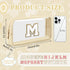 Small Clear Personalized Initial Makeup Bag,Nylon Preppy A-Z Chenille Letter Patch Cosmetic Pouch Beach Toiletry Bag,Waterproof Zipper Travel Purse Storage Bag Organizer for Women Girls(Beige-White M)