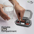 YourRx 6 Travel Pill Organizer - Durable, Watertight Pill Case Travel Size with Compartments - Compact Pill Travel Case