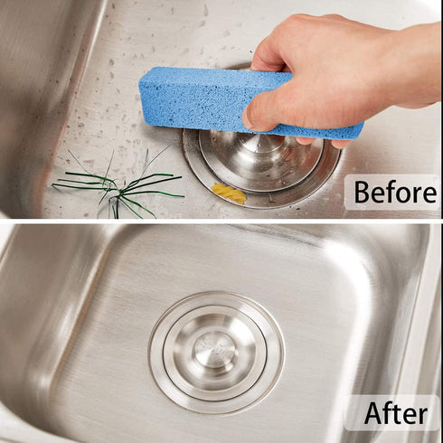 Norme 30 Pieces Pumice Stones, Pumice Scouring Pad, Toilet Bowl Cleaner, Bath, Household, Kitchen, Pool, Blue,