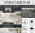 Granite Cleaner and Stone Polish, 3.5oz Care Wax for Granite Countertops and Quartz, Restores Shine and Nourishes