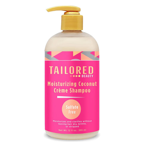 Tailored Beauty 100% Natural Coconut Crème Shampoo, Moisturizing for All Hair Textures & Skin Types