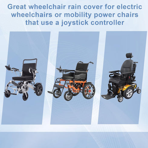 JDVBDNK Power Wheelchair Joystick Protector Cover, Elderly Disabled Wheelchair Armrest Covers, Waterproof & Durable PVC