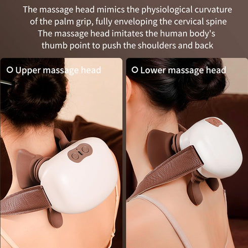 Neck Massager for Pain Relief Deep Tissue, Neck and Shoulder Massager with Heat Shiatsu Simulates Hand Massager Gifts